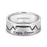 Half Pavé Cape Town Ring in 14K white Gold