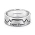 Half Pavé Cape Town Ring in 14K white Gold