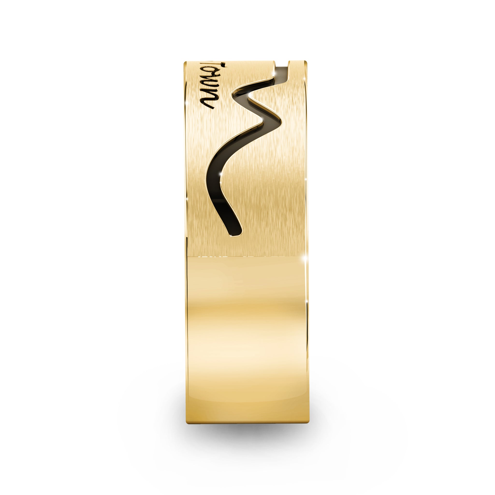 Half Pavé Cape Town Ring in 14K yellow Gold