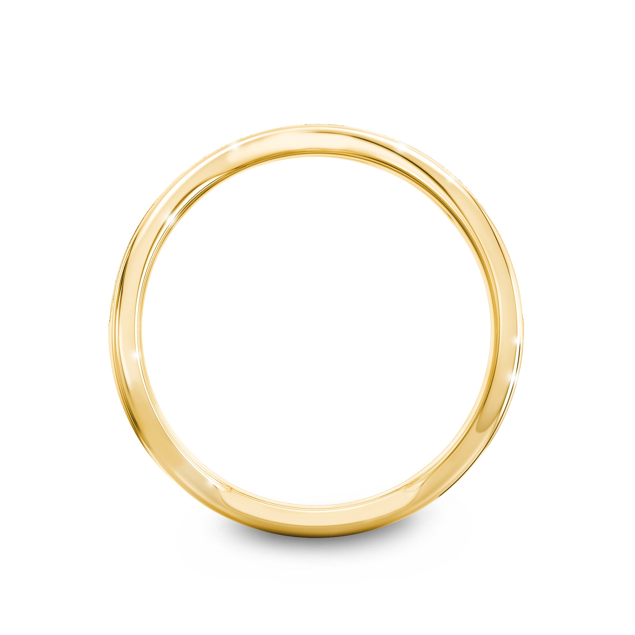 Half Pavé Cape Town Ring. in 14K yellow gold