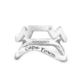 Swiss Set Cape Town Ring in 14k white gold