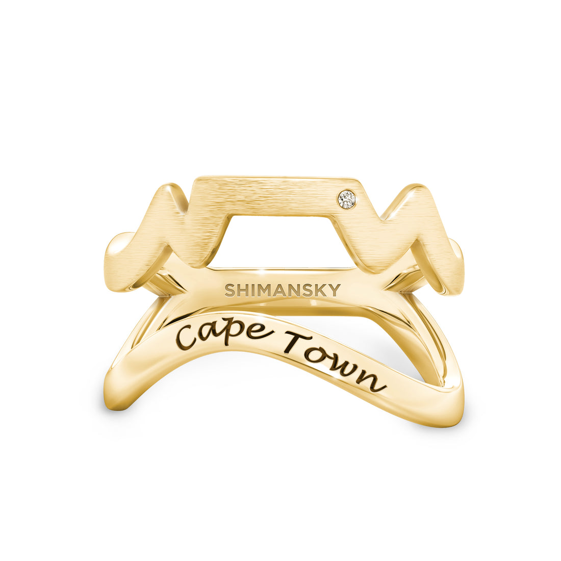 Swiss Set Cape Town Ring in 14k yellow gold