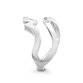 Swiss Set Cape Town Ring in 14k white gold