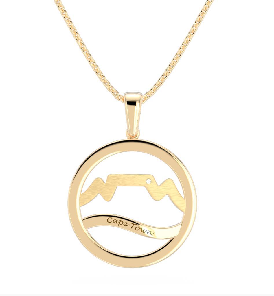 Cape Town pendant 14k Gold 