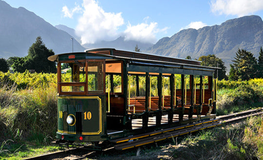 Wine tram in Cape Town 