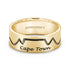 Half Pavé Cape Town Ring in 14K yellow Gold 