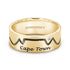 Gents Swiss Set Cape Town Ring in 14k yellow gold 
