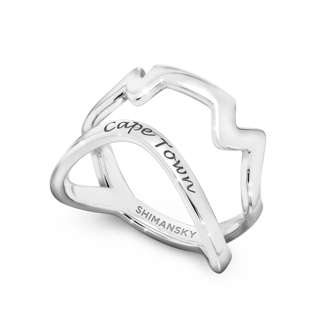 Cape Town Ring in 14k White Gold 